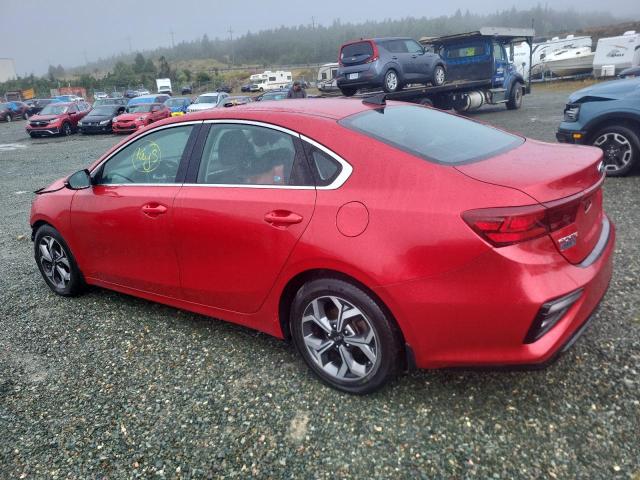 3KPF54ADXLE161133 - 2020 KIA FORTE EX RED photo 2