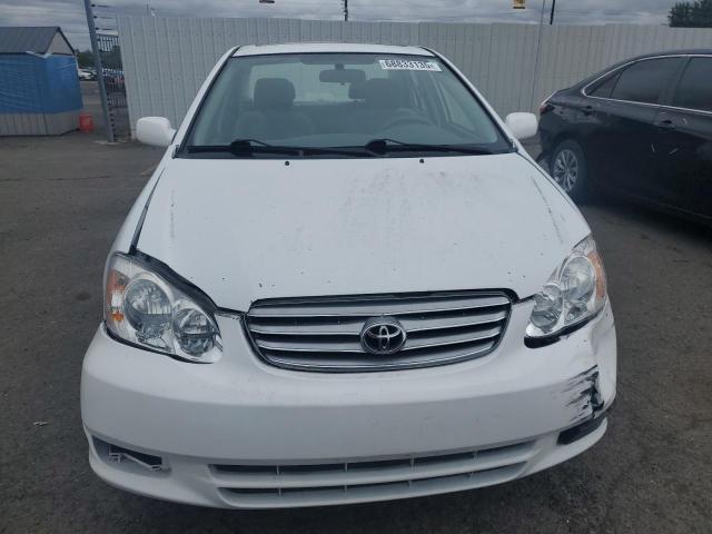 1NXBR38E43Z073543 - 2003 TOYOTA COROLLA CE Սպիտակ լուսանկար 5