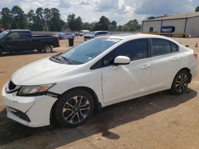 2HGFB2F87EH530788 - 2014 HONDA CIVIC EX WHITE photo 1