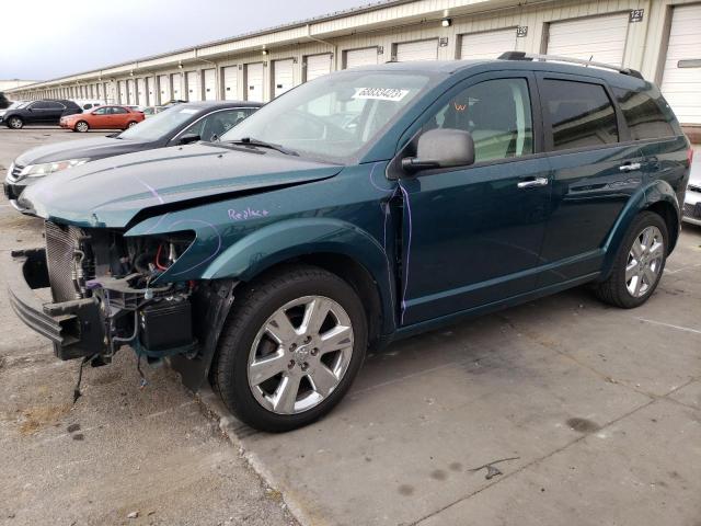 3D4GG67V49T553199 - 2009 DODGE JOURNEY R/T GREEN photo 1