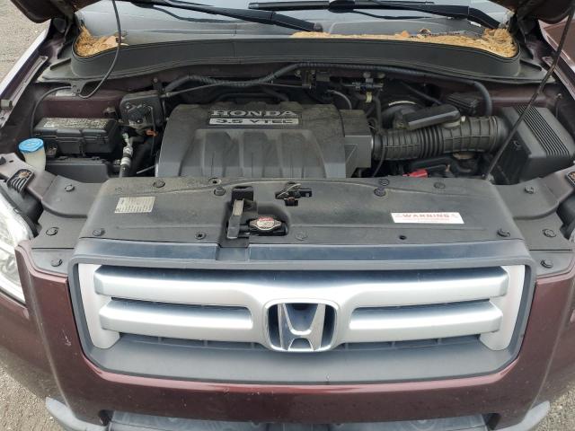 5FNYF18708B051973 - 2008 HONDA PILOT EXL BURGUNDY photo 12