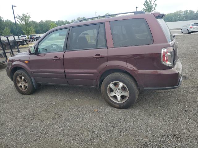 5FNYF18708B051973 - 2008 HONDA PILOT EXL BURGUNDY photo 2