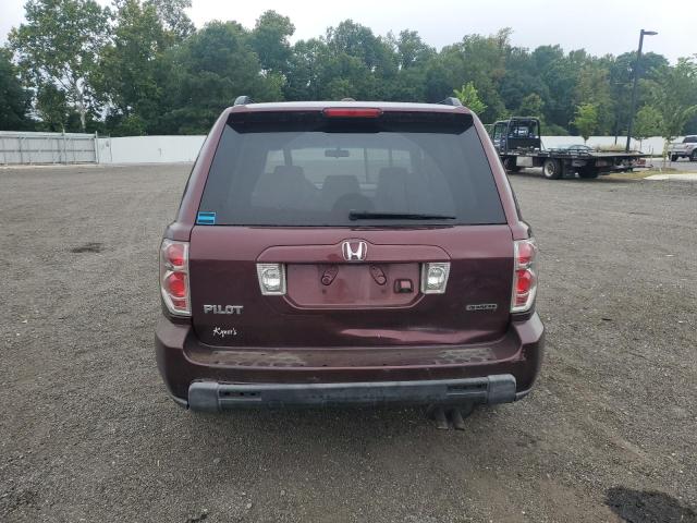 5FNYF18708B051973 - 2008 HONDA PILOT EXL BURGUNDY photo 6