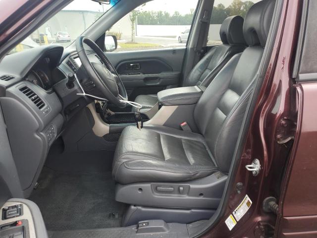 5FNYF18708B051973 - 2008 HONDA PILOT EXL BURGUNDY photo 7