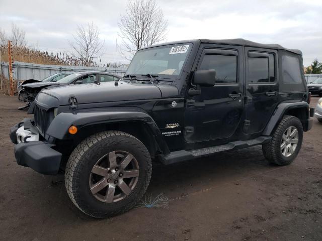 1C4HJWEG5DL595411 - 2013 JEEP WRANGLER U SAHARA BLACK photo 1