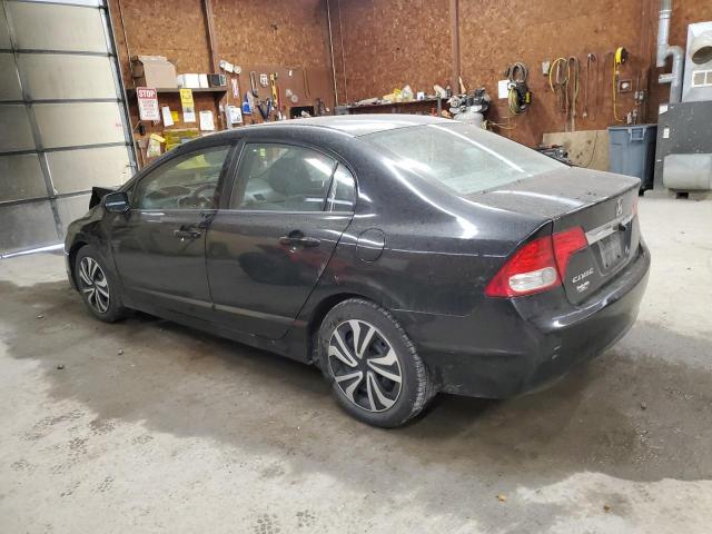 2HGFA1F56BH504861 - 2011 HONDA CIVIC LX BLACK photo 2