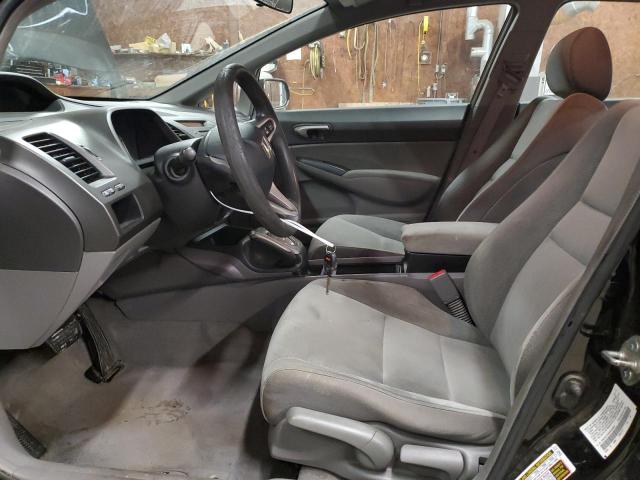 2HGFA1F56BH504861 - 2011 HONDA CIVIC LX BLACK photo 7