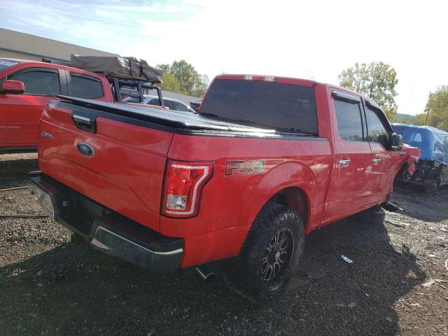 1FTEW1EP1FFC60736 - 2015 FORD F150 SUPERCREW RED photo 3