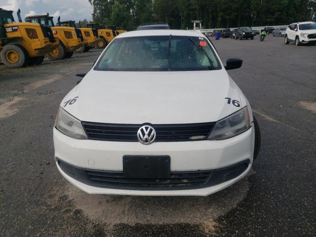 3VW2K7AJ1EM432648 - 2014 VOLKSWAGEN JETTA BASE WHITE photo 5
