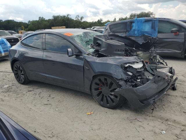 5YJ3E1EC5PF628123 - 2023 TESLA MODEL 3 GRAY photo 4