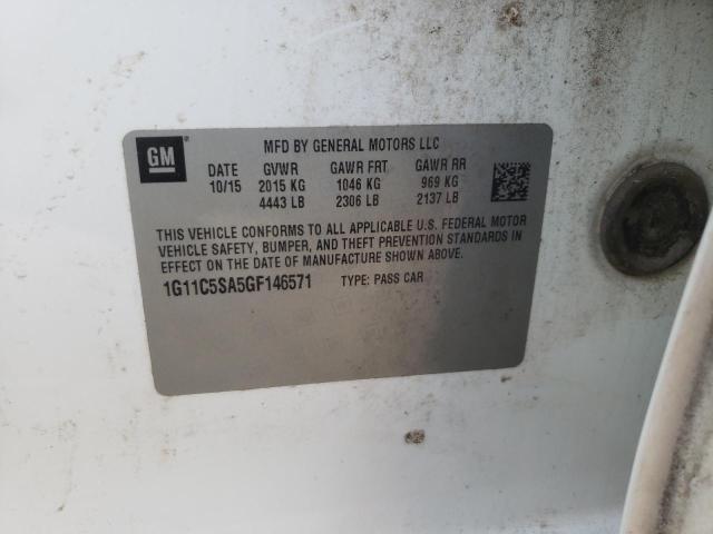 1G11C5SA5GF146571 - 2016 CHEVROLET MALIBU LIM LT 白色 照片 13