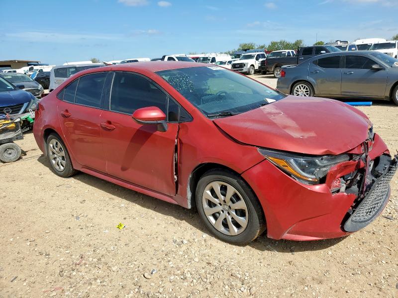 5YFEPMAEXMP149336 - 2021 TOYOTA COROLLA LE RED photo 4