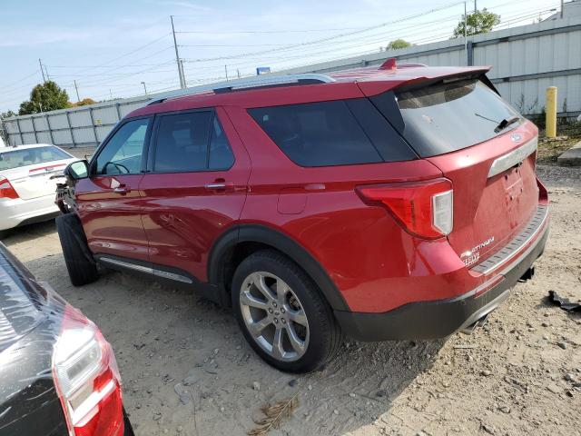 1FM5K8HC1LGB10771 - 2020 FORD EXPLORER PLATINUM RED photo 2