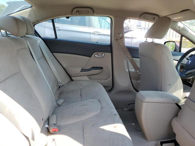 19XFB2F56CE029615 - 2012 HONDA CIVIC LX BURGUNDY photo 10