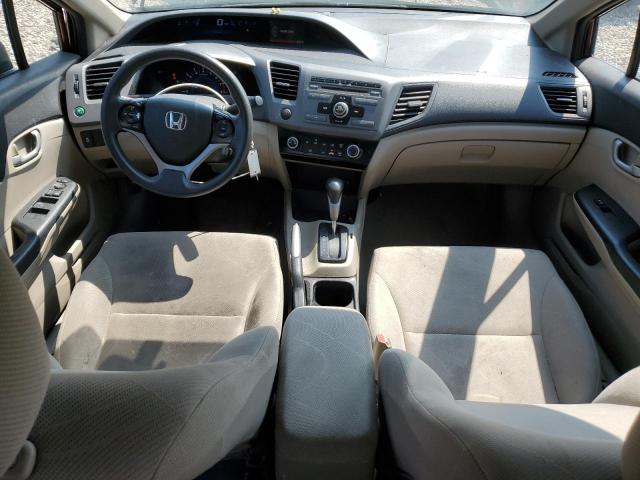 19XFB2F56CE029615 - 2012 HONDA CIVIC LX BURGUNDY photo 8