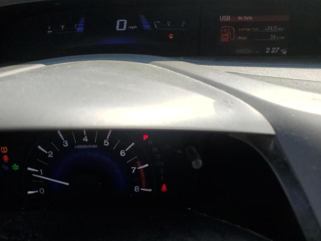 19XFB2F56CE029615 - 2012 HONDA CIVIC LX BURGUNDY photo 9