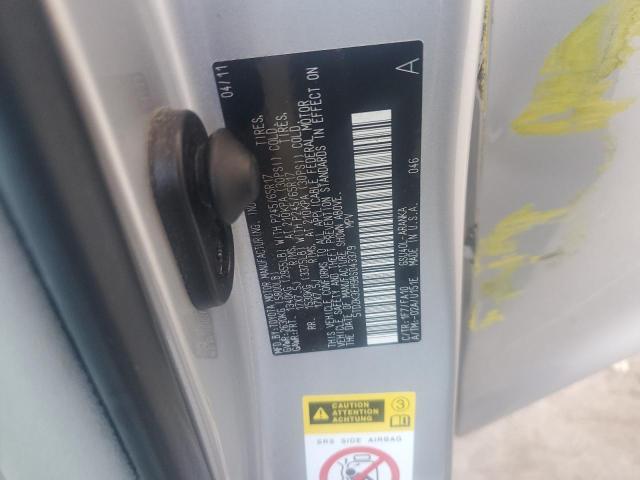 5TDZK3EH9BS043379 - 2011 TOYOTA HIGHLANDER BASE Күміс фото 12