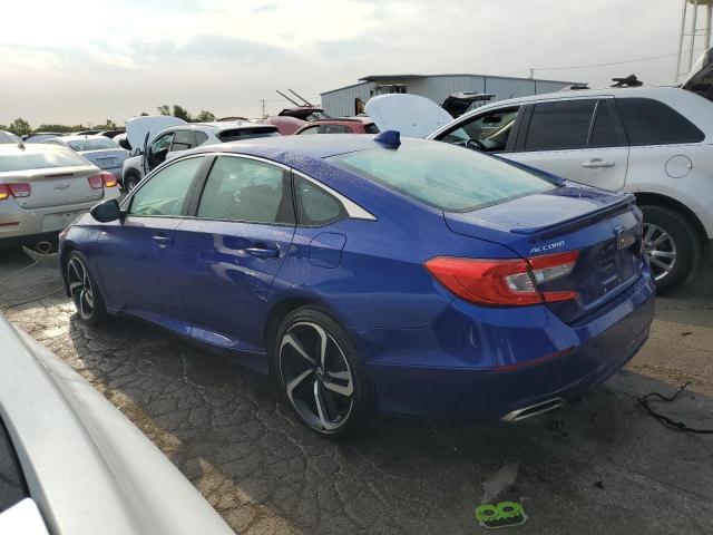 1HGCV1F37JA180113 - 2018 HONDA ACCORD SPORT BLUE photo 2