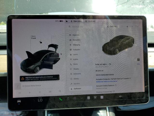 5YJ3E1EA3KF416098 - 2019 TESLA MODEL 3 黑色 照片 9