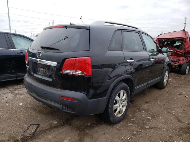 5XYKT3A12BG046788 - 2011 KIA SORENTO BASE BLACK photo 3