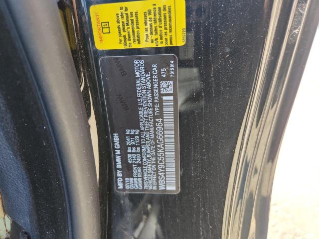 WBS4Y9C55KAG66964 - 2019 BMW M4 PURPLE photo 12