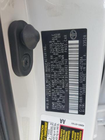 4T1AZ1FB5NU083140 - 2022 TOYOTA AVALON XLE Белый фото 12