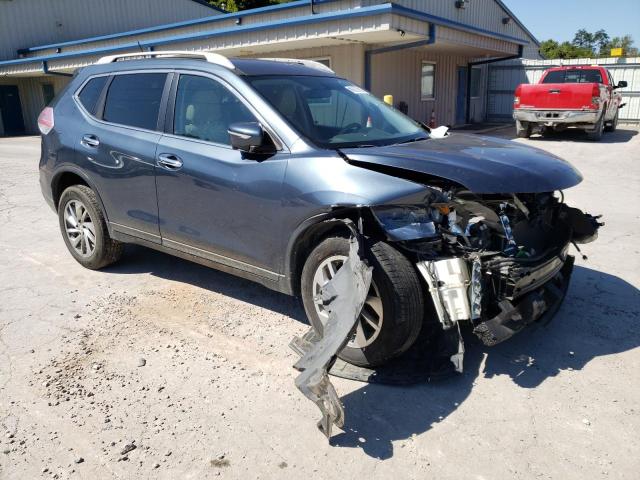 5N1AT2MV3EC817588 - 2014 NISSAN ROGUE S BLUE photo 4