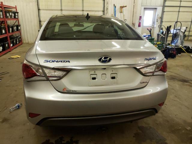 KMHEC4A46EA108111 - 2014 HYUNDAI SONATA HYBRID SILVER photo 6