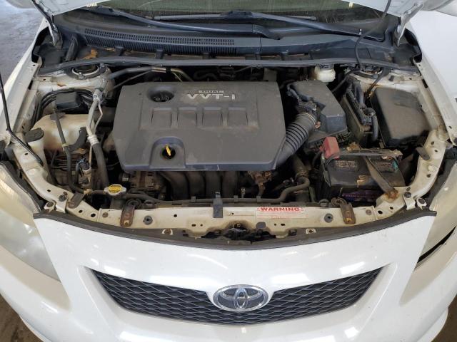 1NXBU40E09Z025000 - 2009 TOYOTA COROLLA BASE WHITE photo 11