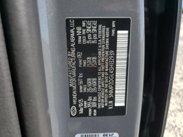 5NMP2DGL4SH132939 - 2025 HYUNDAI SANTA FE SEL GRAY photo 13