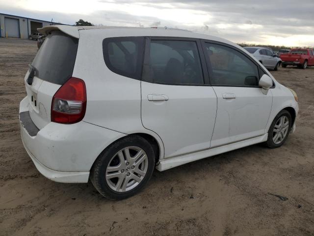 JHMGD386X7S025627 - 2007 HONDA FIT S თეთრი ფოტო 3