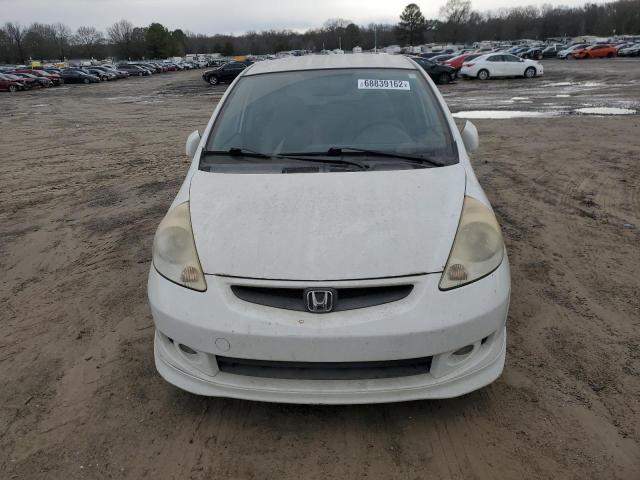 JHMGD386X7S025627 - 2007 HONDA FIT S თეთრი ფოტო 5