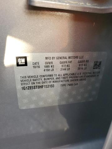 1G1ZE5ST8HF153160 - 2017 CHEVROLET MALIBU LT TAN photo 13