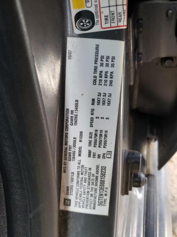 5GTEN13E088150233 - 2008 HUMMER H3 GRAY photo 12