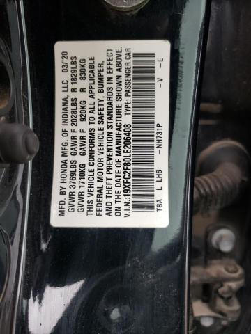 19XFC2F80LE206408 - 2020 HONDA CIVIC SPORT 黑色 照片 12