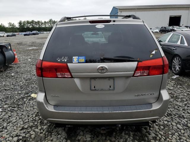 5TDZA22C24S132493 - 2004 TOYT SIENNA XLE SILVER photo 6