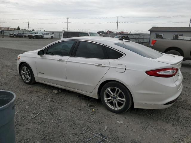 3FA6P0RU8GR291648 - 2016 FORD FUSION TITANIUM HEV WHITE photo 2