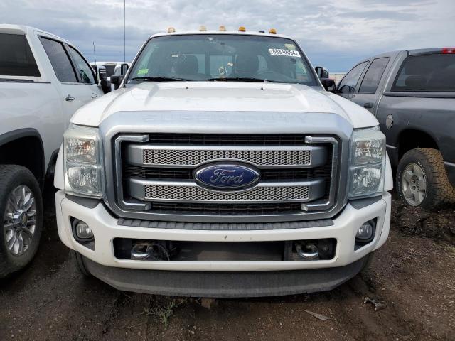 1FT8W4DT4FEB69706 - 2015 FORD F450 SUPER DUTY WHITE photo 5