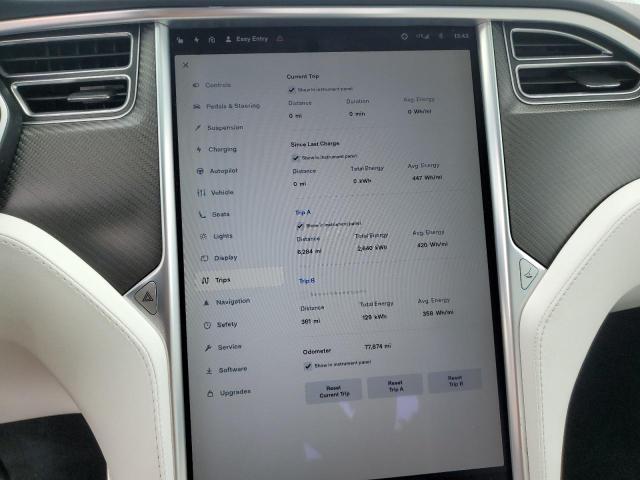 5YJXCBE4XHF077341 - 2017 TESLA MODEL X BLACK photo 9