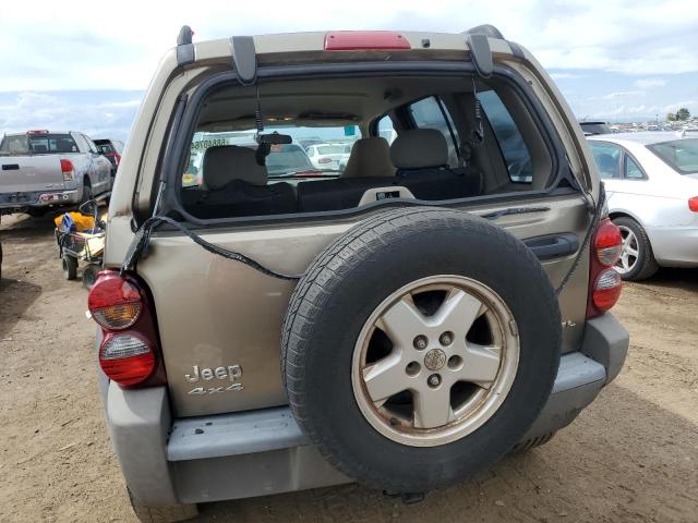 1J4GL48KX6W173558 - 2006 JEEP LIBERTY SPORT TAN photo 6