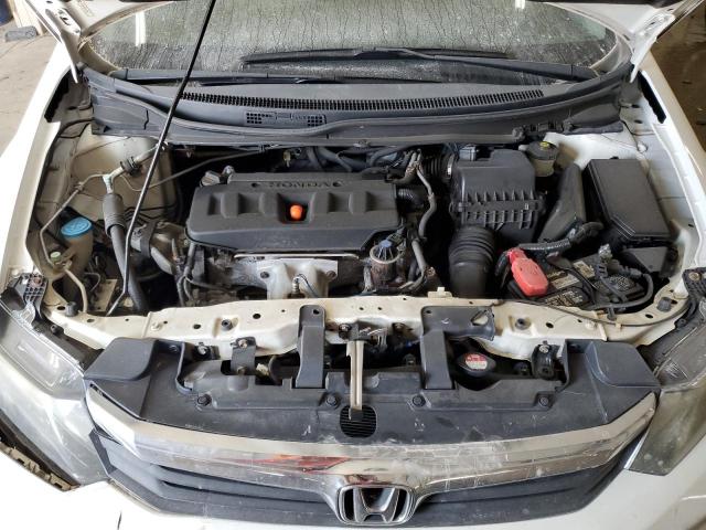 19XFB2F96CE336642 - 2012 HONDA CIVIC EXL Білий фото 11