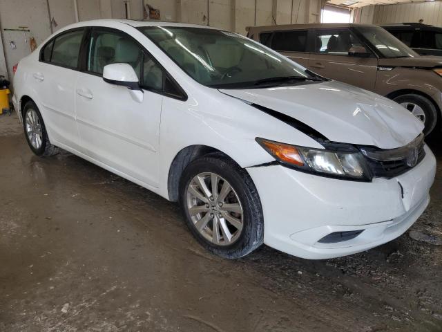 19XFB2F96CE336642 - 2012 HONDA CIVIC EXL Білий фото 4
