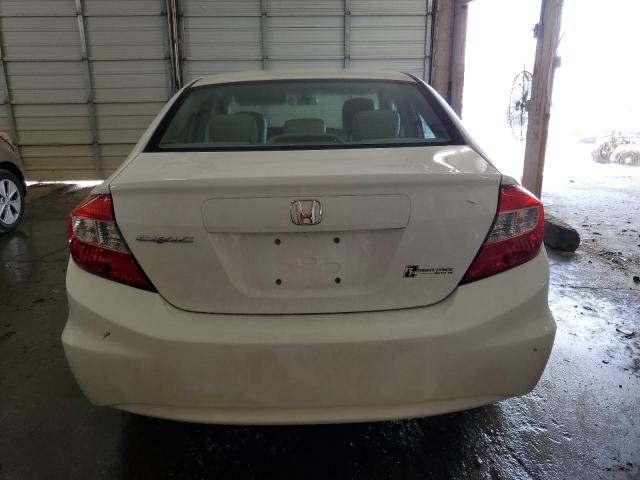 19XFB2F96CE336642 - 2012 HONDA CIVIC EXL Білий фото 6