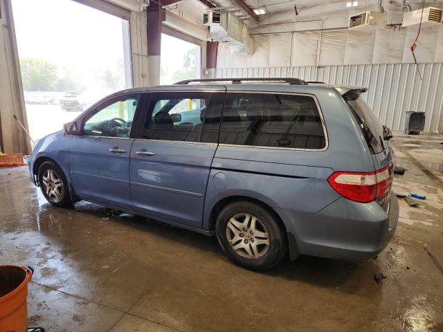 5FNRL38717B018147 - 2007 HONDA ODYSSEY EXL BLUE photo 2