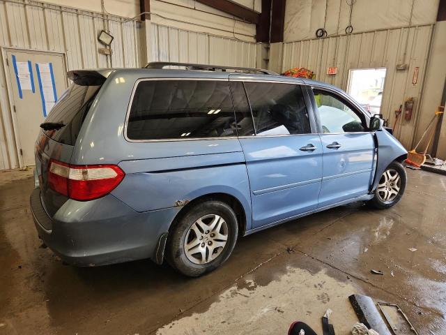 5FNRL38717B018147 - 2007 HONDA ODYSSEY EXL BLUE photo 3