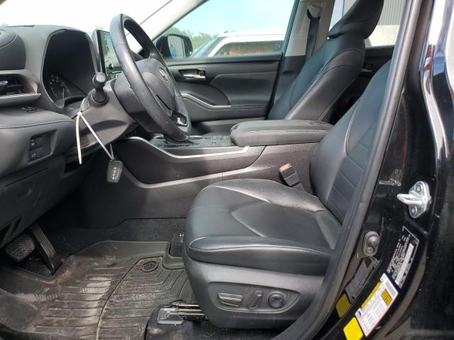 5TDGZRAH0MS518240 - 2021 TOYOTA HIGHLANDER XLE BLACK photo 7