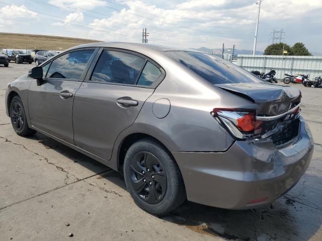 19XFB2F57DE271475 - 2013 HONDA CIVIC LX GRAY photo 2