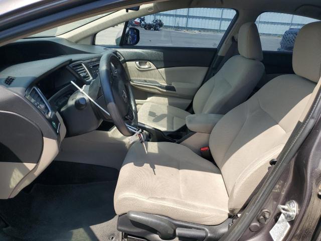 19XFB2F57DE271475 - 2013 HONDA CIVIC LX GRAY photo 7