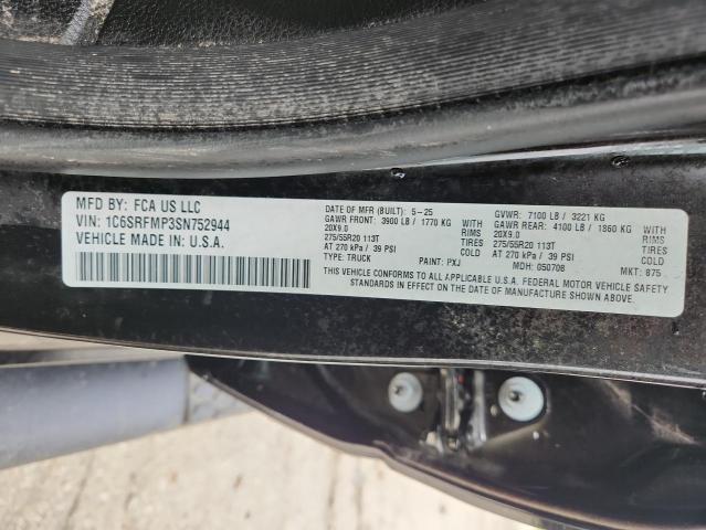 1C6SRFMP3SN752944 - 2025 RAM 1500 BIG HORN/LONE STAR BLACK photo 13