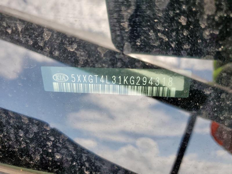 5XXGT4L31KG294318 - 2019 KIA OPTIMA LX 黑色 照片 12